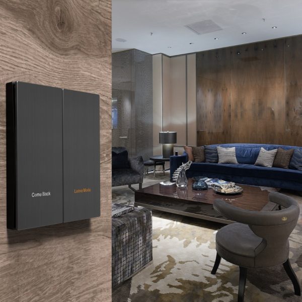 Black stainless steel smart switch Stainless Steel Precision Smart Switch