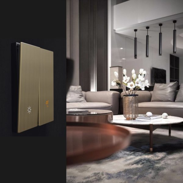 Gold stainless steel smart switch Stainless Steel Precision Smart Switch