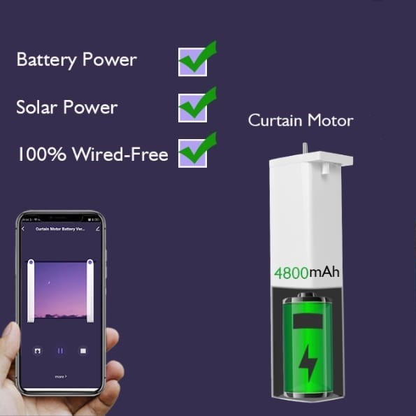 Battery motor Smart Curtain Motors